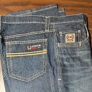 Cinch Men's Dark Blue Relaxed Fit Denim Je